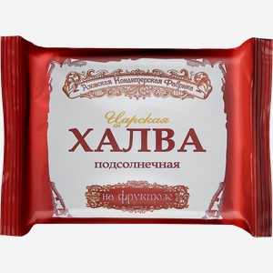 Халва подсолнечная АЗОВСКАЯ КФ Царская, на фруктозе, 180г