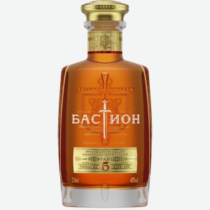 Коньяк БАСТИОН 5 лет 40%, 0.25л