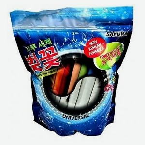 Универсальный концентрированный стиральный порошок Сакура, 1,3 кг