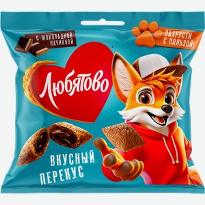 Готовый завтрак ЛЮБЯТОВО Подушечки с шоколадной начинкой, 40г