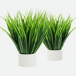 Трава в горшке 2 шт. Искусственные цветы