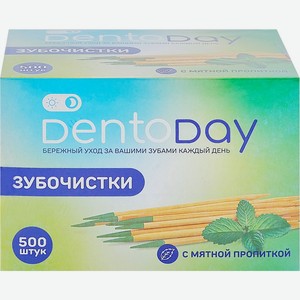 Зубочистки DENTODAY деревянные, Китай, 500 шт