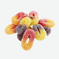 Мармелад Колечки кислые 500г. Красный пищевик