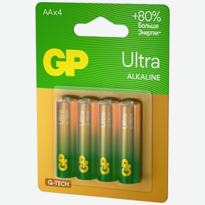 Батарейки GP Ultra Alkaline AA, 4шт