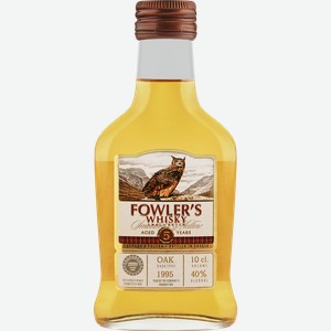 Виски FOWLERS зерновой 40%, 0.1л