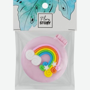 Зеркало карманное FLORY STORY с расческой, в ассортименте, Арт. HJ-MR112