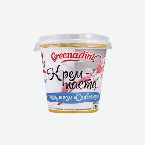 Крем-паста GREENADINI Крабовая с имитацией крабового мяса; С кальмаром Сливочная 135г