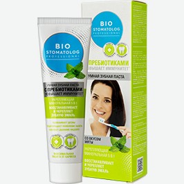Зубная Паста Био, Стоматолог Профешнл, Укрепляющая, Минеральная, 5 В 1, 75 Мл