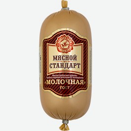Колбаса Молочная, Мясной Стандарт, Варёная, Гост, 390 Г