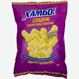 Кукурузные Палочки Хамбо, Сладкие, 140 Г