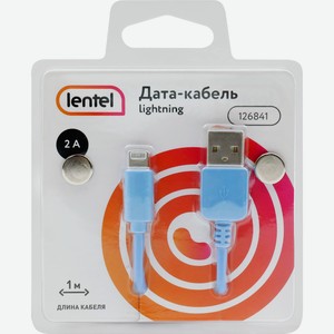 Дата-кабель LENTEL Usb – 8-pin 2А Арт. 126841, 1м
