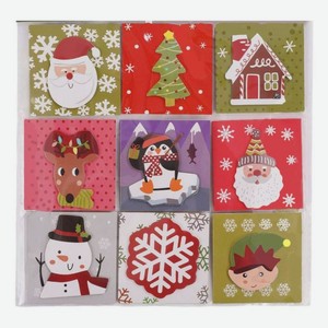 Наклейки 3D декоративные Маркет в ассортименте, 9шт