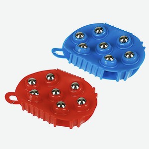 Массажер для тела SILAPRO, ПВХ, пластик, металл 13,5х9,5см, 2 цвета