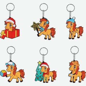 Брелок HOMECLUB Рождественская Лошадка 7см, в ассорт