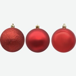 Шар елочный HOMECLUB d 5см, глянцевый/матовый/в глиттере, пластик Арт. HP5001-01S03