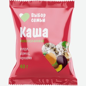 Каша мультизлаковая ВЫБОР СЕМЬИ Фундук, абрикос и чернослив, 40г