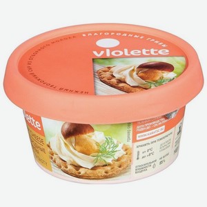 Сыр творожный Violette Благородные грибы 70% 140 г