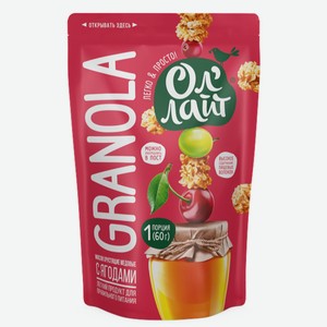 Мюсли Ол лайт медовые с ягодами, 60г