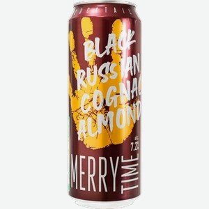 Напиток с/а Мерри Тайм Коньяк и Миндаль 0,43л 7,2%