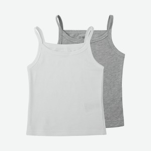 Топ Binith (комплект из двух шт.) для девочки 5240040110110 Белый, серый р.110