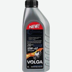 Масло моторное ВОЛГА ОЙЛ Super 10W–40 SJ/CF, Арт. 800444, 1л