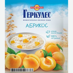 Каша овсяная РУССКИЙ ПРОДУКТ Геркулес с абрикосами, 35г