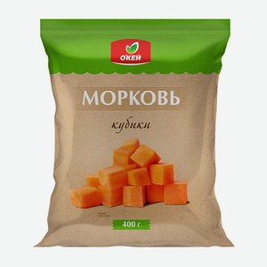Морковь кубики ОКЕЙ, 400г