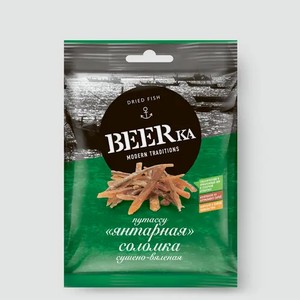 Рыбка сушеная «Beerka» Янтарная соломка, 25 г