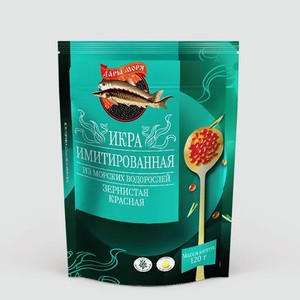 Икра имитированная «Дары Моря» из морских водорослей, 120 г