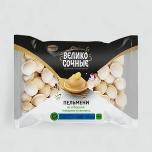 Пельмени «Великосочные» из отборной говядины и свинины, 400 г