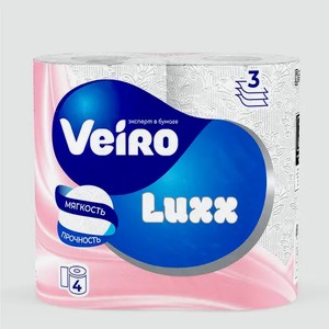 Туалетная бумага трехслойная «Veiro» LUXORIA