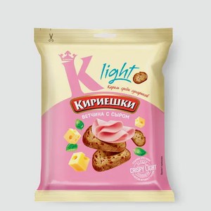 Сухарики «Кириешки Light» со вкусом ветчины с сыром, 33 г