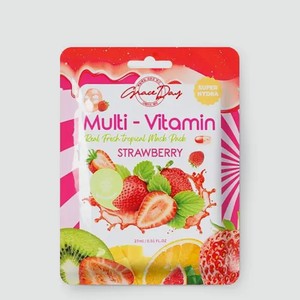 Тканевая маска с экстрактом клубники, 27 мл