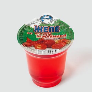 Желе «Снеговичок» со вкусом земляники, 150 г