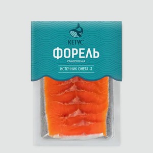 Форель слабосоленая филе-кусочки, 100 г