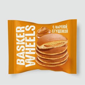 Панкейк «Basker Wheels» с вареной сгущенкой, 36 г