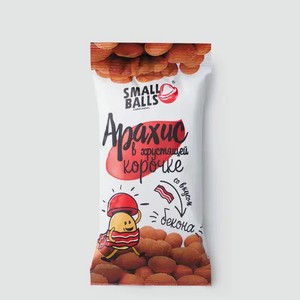 Арахис «Small Balls» в хрустящей корочке со вкусом бекона, 60 г
