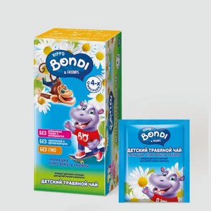 Чай детский «Hippo Bondi & Friends» Ромашка, 25 пакетиков, 25 г