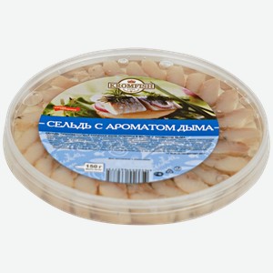 Сельдь KROMFISH филе-кусочки с дымком, 150г