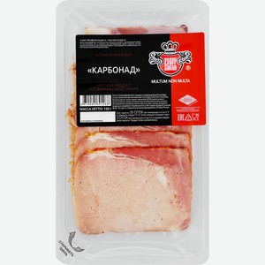 Карбонад копчено-вареный из свинины ВЕЛЕС категория Б, нарезка, 150г