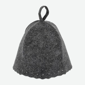 HOTPOT Шапка для бани и сауны Классика серая, 1 шт