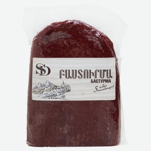 Вяленое мясо Бастурма говяжья сыровяленая «Сытный Дом» из говядины, вес цена за 100 г