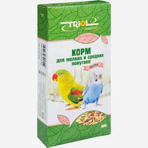 Корм Triol Криспи Экстра для мелких и средних попугаев 500г, 500 г