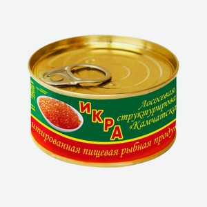 Икра Лососевая Структурированная Камчатская Лунское Море 120г Ж/б