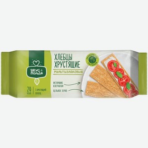 Хлебцы Вкус & Польза хрустящие мультизлаковые тонкие 100г, 100 г