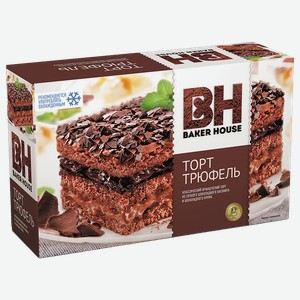 Торт трюфель БЕЙКЕР ХАУС, Бисквитный, 350г