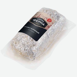 Рулет Мясная ферма Куриный c чесноком запеченный, 100 г