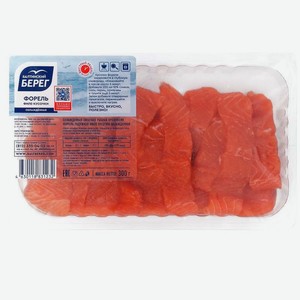 Форель Балтийский берег филе-кусочки охлажденная 300г, 300 г