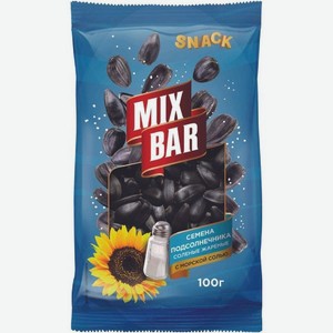 Семена подсолнечника Mixbar жареные с добавлением морской соли 100г, 100 г