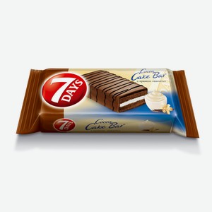 Пирожное бисквитное 7DAYS Cake Bar глазированное с ванильным кремом 35г